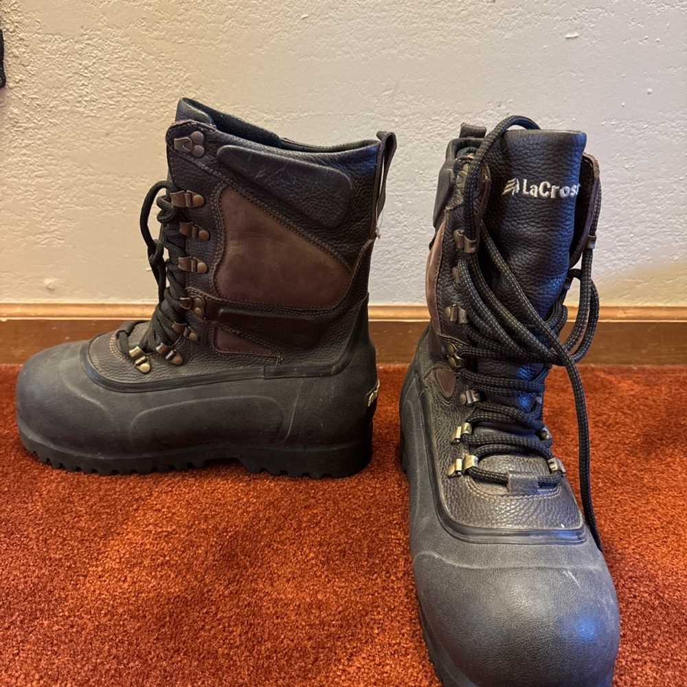 LaCrosse Rugged Black and Brown Boots